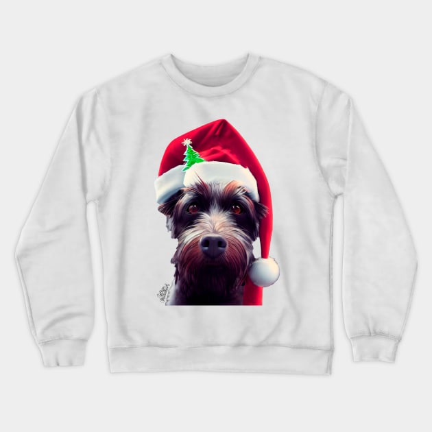 Christmas Funny dog Crewneck Sweatshirt by extraordinar-ia